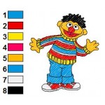 Sesame Street Ernie 06 Embroidery Design
